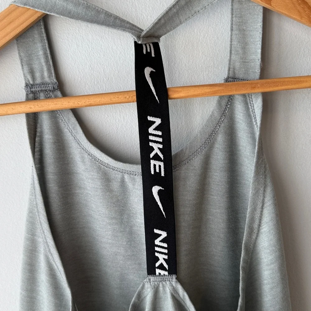 Nike Grey and Black Racerback Tank